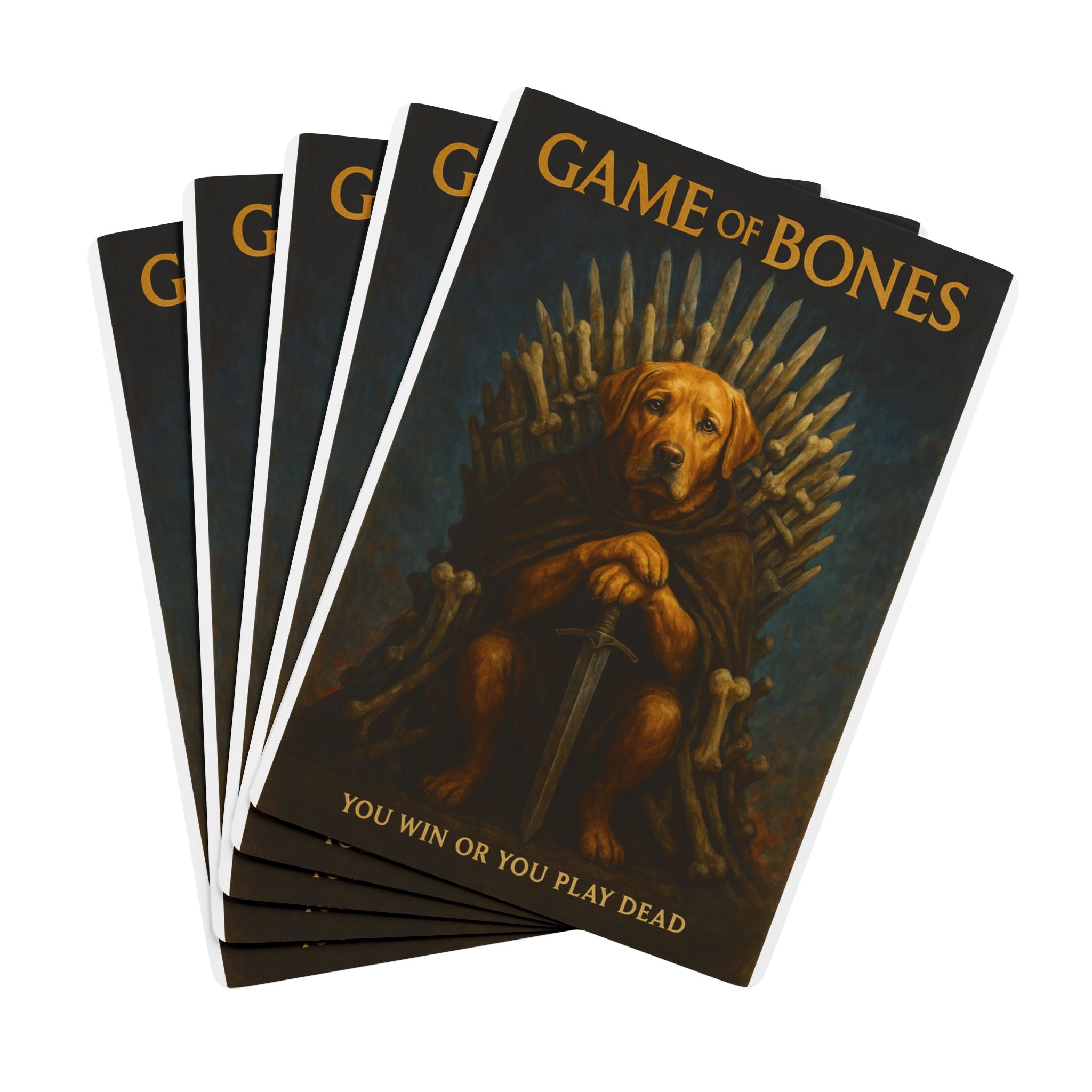 Game of Bones Playing Cards | Funny Gift for Dog Lovers and TV Fans